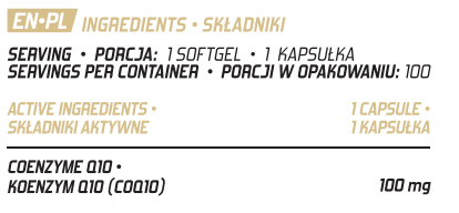 Evolite Nutrition Coenzyme Q10 100 Softgels