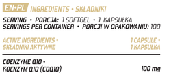Evolite Nutrition Coenzyme Q10 100 softgels