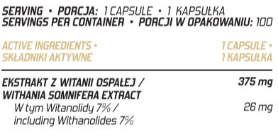 Evolite Ashwagandha 100 Vcaps