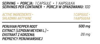 Evolite Nutrition Maca 500 mg 100 Vcaps