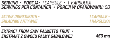 Evolite Nutrition Saw Palmetto 450 mg 90 Vcaps