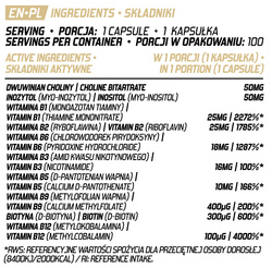 Evolite Nutrition Ultra B-Complex 100 Vcaps