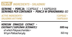 Evolite Lion's Mane 30% 500 mg 60 Vcaps