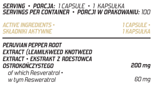 Evolite Nutrition Resveratrol 100 Vcaps