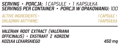 Evolite Valerian 450 mg 100 Vcaps