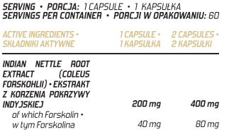 Evolite Coleus Forskohlii 200 mg 60 Vcaps